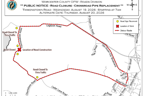 Timmonstown Road Closure Map