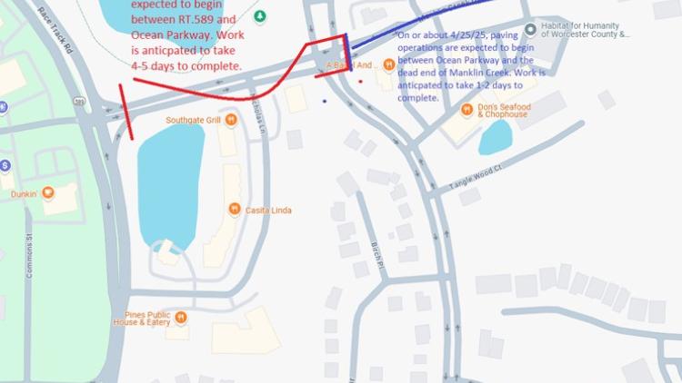 Manklin Creek and Cathell Roads to be Paved in April