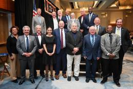 Photo: Worcester County Commissioner Chip Bertino (pictured front row, second from left) is one of 16 county elected officials from across Maryland to be installed to the Maryland Association of Counties (MACo) Board of Directors for 2025.