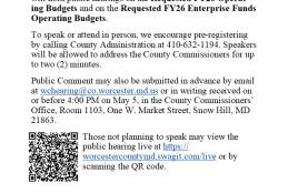 QR Code Public Hearing May 6th