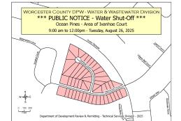 Temporary Water Outage Ivanhoe Court in OP Tuesday, Aug. 26